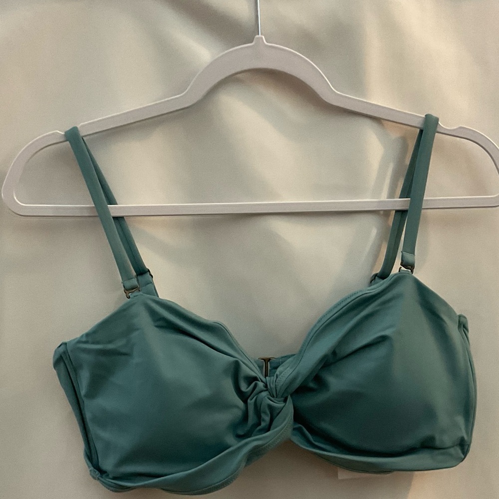 Andie Swim The Capri Bikini Top Bay Blue XL